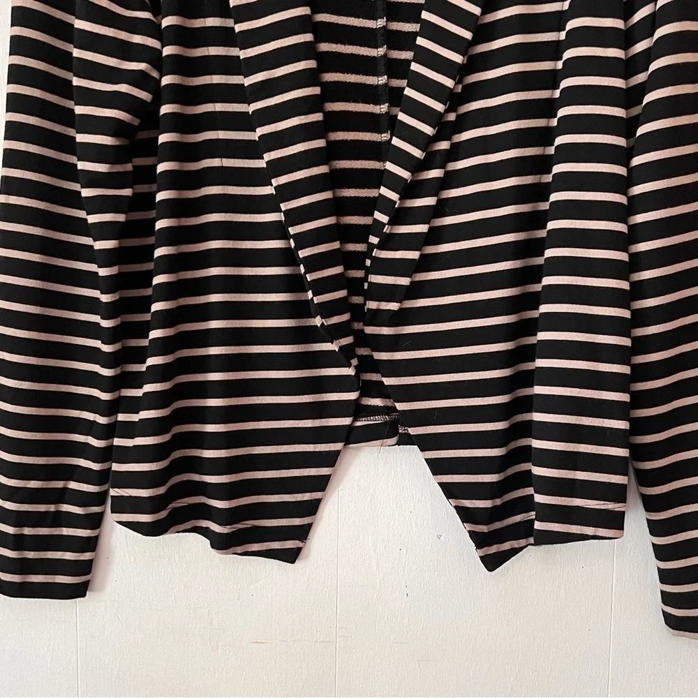 Anthropologie Dolan Left Coast Collection Open Front Striped Knit Blazer Size M